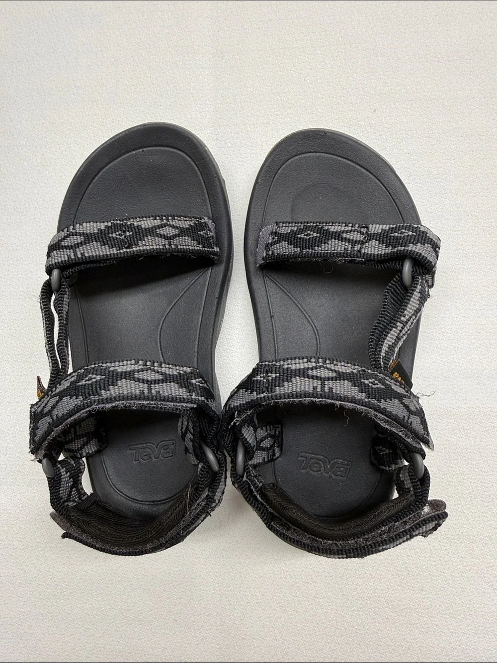 Teva Black and Gray Patterned Kids' Sport Sandals